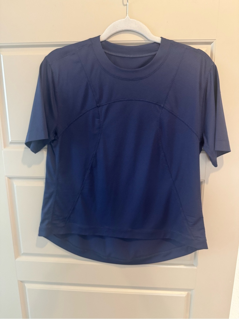 Women’s Lululemon Short Sleeve Athletic Top in Navy Blue